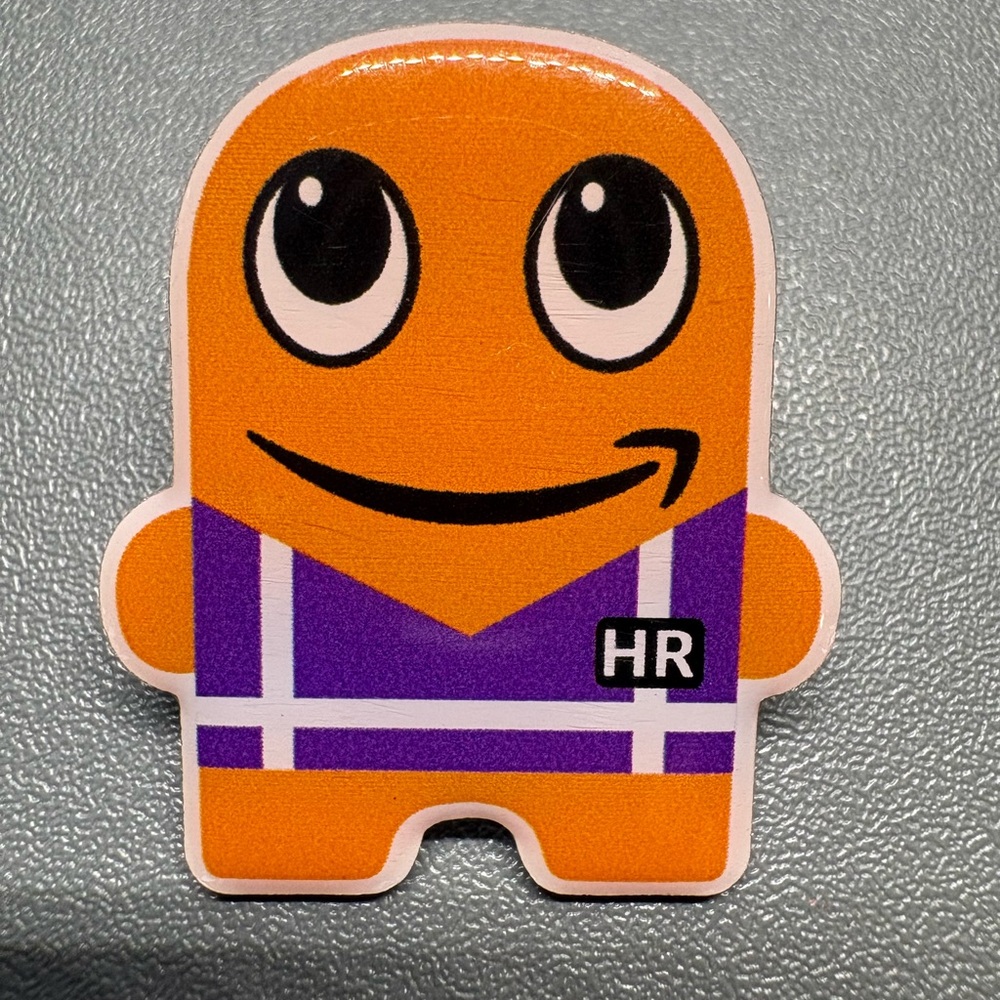Amazon Employee Peccy Pin HR PXT Vest Purple Worker Work Smile Fun Collectible